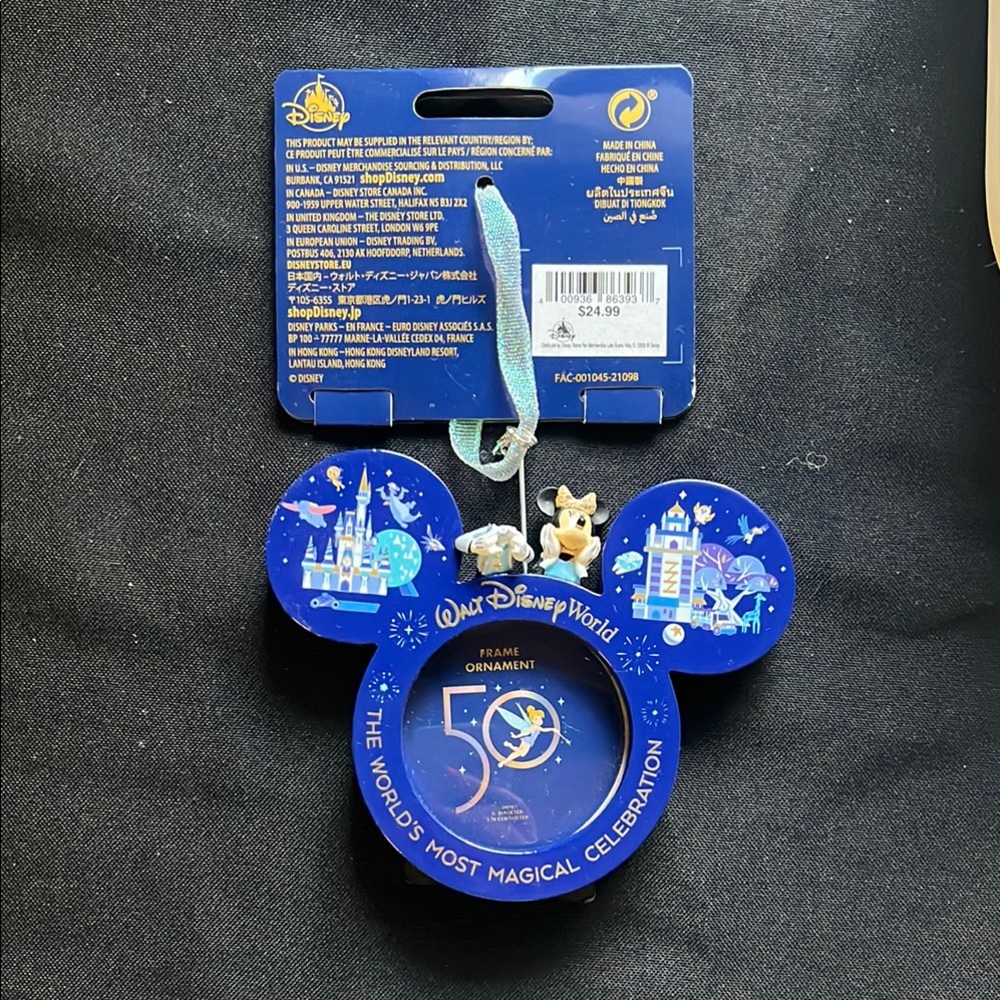 Disney Blue 50th Celebration Ornament